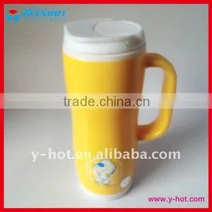 New 500ml Double Wall PlasticTravel Mug thumbnail-1