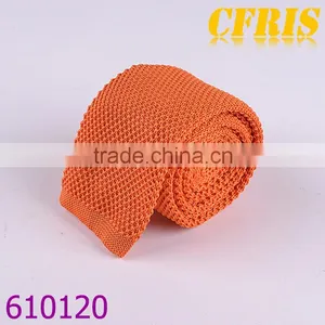 Fashion Plain Color Cotton Knitted Necktie Series 3 thumbnail-6