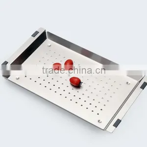 HOUSESTAR HOT SELLING Handmade Kitchen Sink Stainless Steel Rice Colander thumbnail-6
