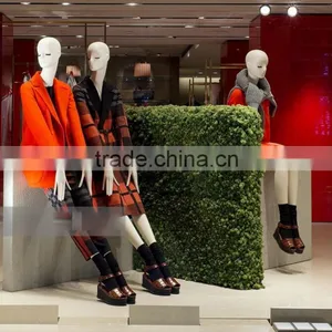 Artificial Plants Wall For Clothes Shop Decoration Natural Style Design thumbnail-1