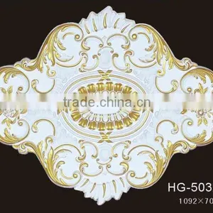 Easy to Install High Quality Factory Price pu Carved Medallion for Decorating Ceiling thumbnail-1