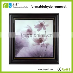 Elegant Wooden Frame Handmade Modern Beautiful Flower Painting thumbnail-1