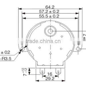50TYZ(insert Design) ac Micro Synchronous Motor High Rpm 120v 220v for Valve thumbnail-2