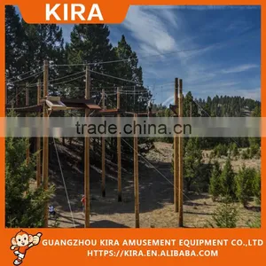 Steel Tube Material Rope Climbing Adventure, High Ropes Course Outward Bound Indoor and Outdoor Playground thumbnail-1