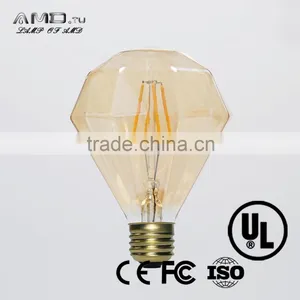 Gold Cover Diamond Decorative Led Filament Light E26 E27 Dimmable Vintage Led Bulb thumbnail-3