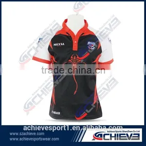 Custom Sublimated Cheap European Rugby Jersey thumbnail-5