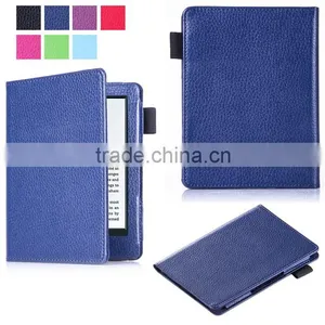 Litchi Pattern PU Leather Case for 2016 New Kindle 6" E-Reader, 6inch Leather Case for E-Reader New Kindle 2016 thumbnail-3