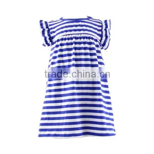 Latest Design Wholesale Fashionable Stripe Dress Little Baby Girls Dress Cotton Baby Girls Dress thumbnail-6