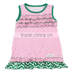 High Quality Baby Shirt Summer Cotton Sleeveless Baby Ruffle Pink Shirt Toddler Girls Kids Costume thumbnail-1