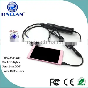 1280*1024 Resolution 7mm Android Endoscope Camera With Mirror Magnet Hook Accessories thumbnail-1