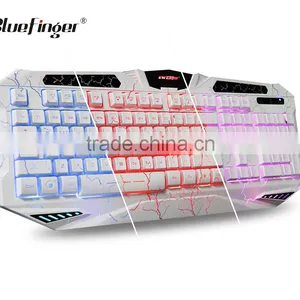 Shenzhen USB Wired Backlit White Keyboard Manufacturer thumbnail-3
