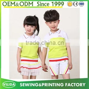 Hot Sale Summer High Quality Kindergarten Uniform New Designs Primary School Uniform thumbnail-1