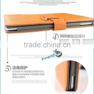 Hot Selling New Design Leather Cover Case With Handle for Ipad Air/air 2 With Sleep/wake up Function thumbnail-6