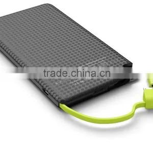 Pineng PN-952 5000mah Portable Pocket Power Bank With Cable Connector for Iphone thumbnail-3