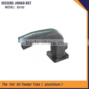 Good Quality Excavator Parts Made of Aluminum Inlet Pipe 6D102 thumbnail-1