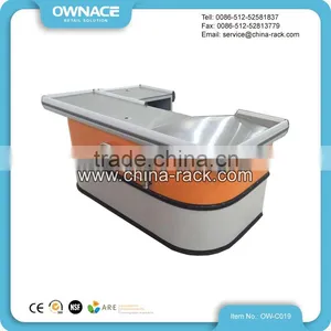 Convenient Store Cashier Table Checkout Desk With Sensor Gate thumbnail-1
