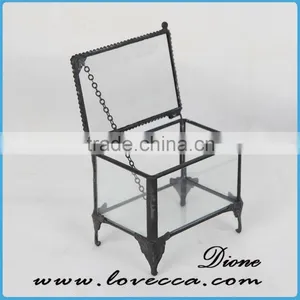 Stained Brass Mirrored Lead Free Glass Container thumbnail-6