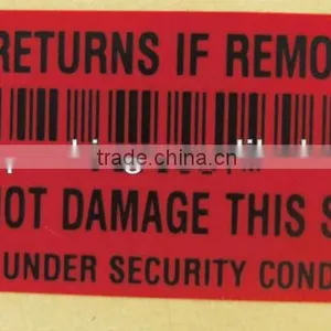 High Quality PET Security Label thumbnail-2