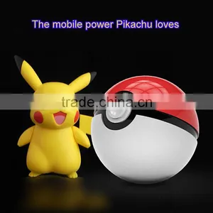 Direct Factory China Hottest Pokemon Go Pokeball 12000 Mah LED Phone Charger Pokeman thumbnail-3