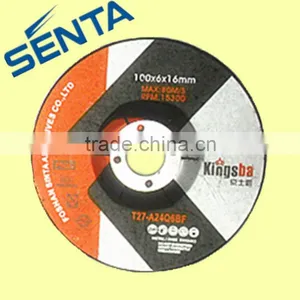 4" 100x6x16mm MPA EN12413 Resin Bonded Grinding Wheel thumbnail-1