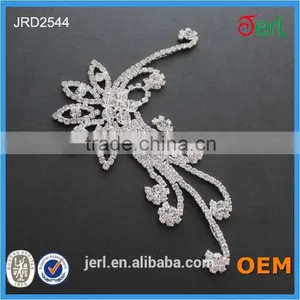 Wholesale Bright Crystal&copper Rhinestone Applique From China thumbnail-4
