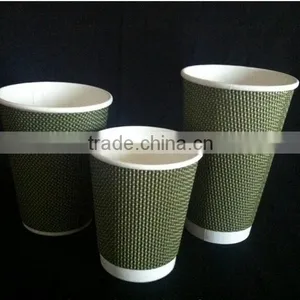 2016 New Design With 8oz/10oz/12oz Ripple Wall Paper Coffee Cups for Hot Drink From China thumbnail-5