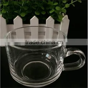 LOGO Custom Heat Resistant Glass Tea Coffee Cup and Saucer Set ,Straight Body Glass Cup thumbnail-4