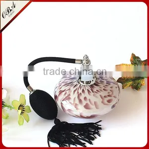 100ml Purple Point Handmade Glass Spray Perfume Bottle Atomizer Air Bag Cover thumbnail-2