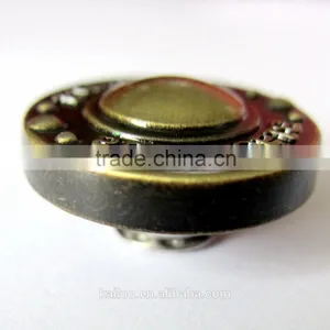 Brush Brass Color Alloy Jeans Button for Man Jeans thumbnail-3