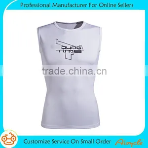 Wholesale Custom Tank Top Hot Sale Running Gym Compression Vest thumbnail-1