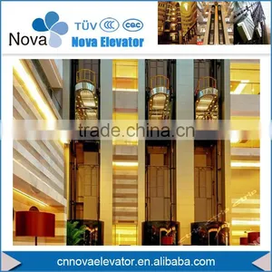 800kg~1000kg,1.0m/s~1.75m/s Full View and Outdoor Glass Panoramic Elevator thumbnail-1