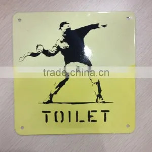Toilet Curved Metal Tin Sign thumbnail-1