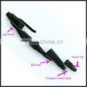 Perfect Design Tactical Outdoor Ball Pen With Knife and Touch Screen Tip as Survival Tool thumbnail-3