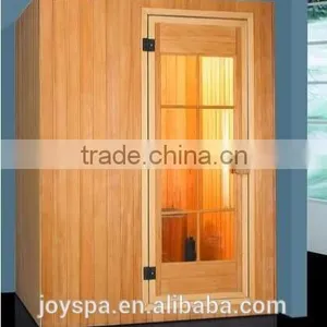 JOYSPA Traditional Finland Pine Luxury Indoor Mini Portable Dry Sauna Room thumbnail-1