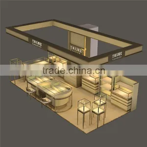 High End Pandora Jewelry Store Furniture Design Used Clear Glass Showcase With LED Strip Light thumbnail-1