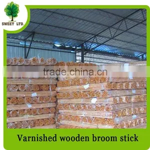 Well Straight Varnished Wood Mop Stick With Competiive Price thumbnail-5