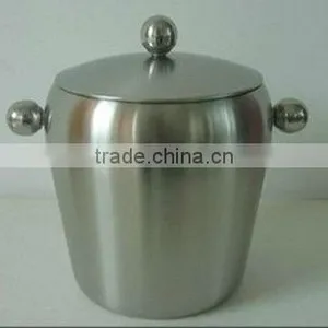 1.0L Stainless Steel Ice Bucket With Lid thumbnail-1