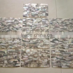 Black Lip Mother of Pearl Shell Laminate Pinctada Margaritifera Veneer thumbnail-2