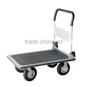 250KG PLATFORM HAND TRUCK WITH FOAM GRIP AND AIR WHEEL thumbnail-1