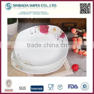 2015 New Hot Sale White Porcelain Dinner Square Plate/10.5 Ceramic Dinner Plate thumbnail-1