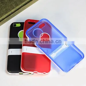 TPU Color Phone Protective Case With Bracket for IPhone5C thumbnail-5
