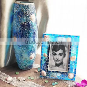 Floor Standing Glass Mosaic Flower Vases thumbnail-1