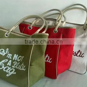 Different Color Cotton Shopping Bags thumbnail-1