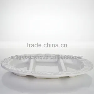 Imperial Palace Style Wholesale Ceramic White Dinner Plates Bulk thumbnail-1