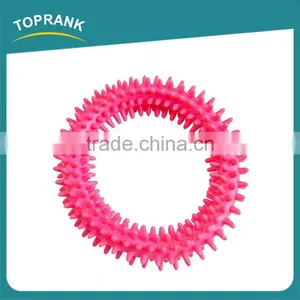 Custom Color Pet Dog TPR Rubber Biting Teeth Gums Chew Ring Toy for Dog thumbnail-1