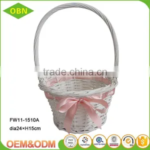 Wholesale High Quality Handmade Cheap Bulk Chic Vintage Empty Woven Wicker Gift Basket thumbnail-2