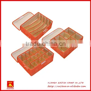 High Quality Oxford Cloth Socks/bra/briefs Storage Box 3 Pcs a Set thumbnail-1