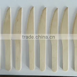 High Quality Free Sample Disposable Wooden Spoon Fork Knife for Party Events Restaraunt Made in China thumbnail-1