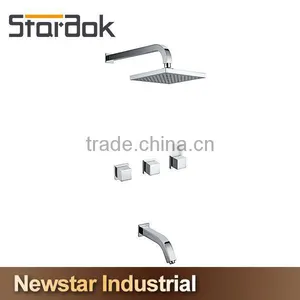 Star.aok Wall Mount Brass Bathroom Tub Faucet With Single Handle thumbnail-1
