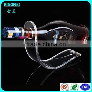 Wholesale Funny Wine Bottle Holder for Security Display ,acrylic Decorative Single Wine Rack thumbnail-2
